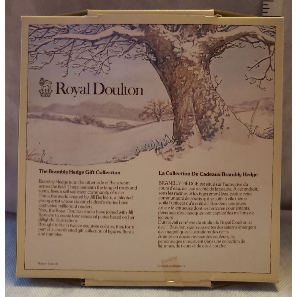 Royal Doulton Brambly Hedge Summer Plate, 6.5" with box - Picture 5 of 6